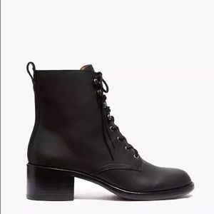 NWOT Madewell Patti Lace-Up Boot